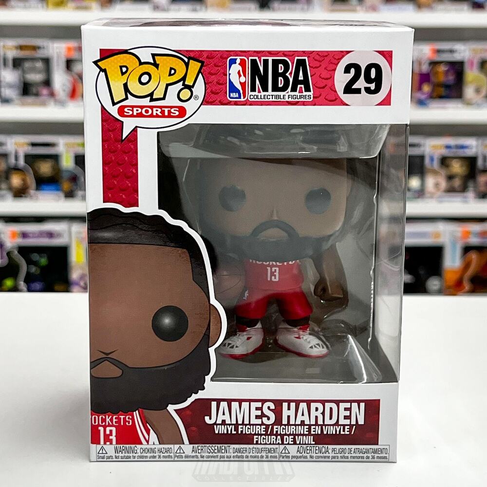 Funko Pop NBA James Harden #29 Houston Rockets Vinyl Figure 2017 Series 3 Boxed